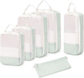 Narwey 6 Set/5 Set Compression Packing Cubes for Travel Kids Women Carry on, Packing Organizers Bag for Backpack Luggage Suitcase Duffle Bags