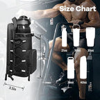 Magnetic Gym Bag for Men and Women, Magnetic Water Bottle Holder for Gym, Small Gym Bag, Gym Gifts for Women and Men (Black, <40 OZ)