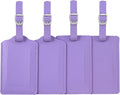 Vigorport Leather Personalized Luggage Tags Set of 4