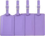 Vigorport Leather Personalized Luggage Tags Set of 4