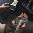 VULKIT RFID Blocking Clip Stash Pocket Small Slim Hidden Zipper Pouch Travel Safety Anti Theft Pickpocket Wallet Grey