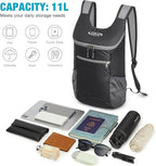 G4Free Lightweight Packable Hiking Backpack for Men Women Small Hiking Daypacks Foldable Shoulder Pack Casual Outdoor Bag 11L