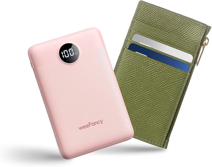 Small Portable Charger 10000mAh, Mini Power Bank with LED Display, 20W Fast Charging USB-C Battery Pack, Compact Travel Charger Compatible with iPhone 17/16/15/14, Android, etc