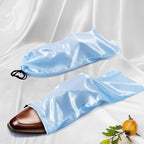 Ersmak 6 Pack Shoe Bags for Travel - Satin Shoe Bag with Drawstring - Baby Blue Shoe Storage Bags for Protecting Storage Shoes - 17.7 x 7.9 In
