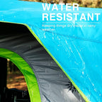 EVER ADVANCED 6 Person Camping Tent, Blackout Design Tent for Camping Instant Cabin Tents for Family with Rainfly, 60s Easy Setup, Water-Resistant