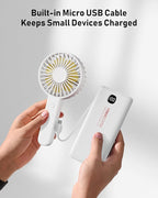 Portable Charger Power Bank Built in Cables and Wall Plug, 10000mAh iPhone Battery Pack Fast Charging, USB C External Slim Power Bank, Travel Essentials Compatible with iPhone 17 16 15 14 iPad, White