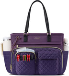 LOVEVOOK Tote Bag for Women, Nurse Bag with Large Cup Holder, Large Capacity Teacher Tote with Multi Pockets, Water Resistant Nurse Diaper Tote Fit 15.6 Inch Laptop for Work, 15.6 Inch
