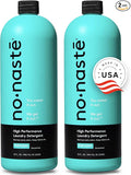 Nonaste Liquid Laundry Detergent - Pure Clean, 32 Fl Oz (Pack of 2) - Activewear Laundry Detergent for Workout Clothes & More - Unscented, Gentle & Color Safe