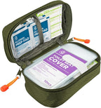 Be Smart Get Prepared's 125 Pieces Travel First aid kit, Carry-on Travel Essentials– PPE, Camping, Hiking, Road Trips, On-The-Go