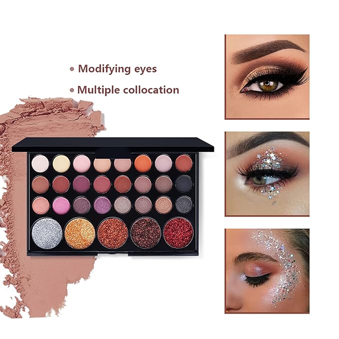FantasyDay All-in-one Makeup Set Holiday Gift | Full Makeup Kit for Women Essential Starter Bundle Include Eyeshadow Palette Lipstick Blush Cream Concealer Face Powder Eyeliner Mascara Lipgloss Brush