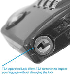 TSA Locks for Luggage, 2-Pc Durable Steel Padlock, Keyless Easy to Read 4-Digit Combination Lock for Backpacks, Travel Suitcases, Toolbox, Filing Cabinets, Baggage & Gym Locker, Red/Blue