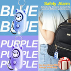 Personal Alarm Safe Sound for Women Kids Elders, 2 Pack Cute 130dB Loud Siren Safety Self-Defense with LED Light, Security Keychain Emergency Alert Alone (Blue+Purple)