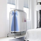 Garment Bags Clear Suit Bag for Closet Storage (60"12pcs-Black Edges)