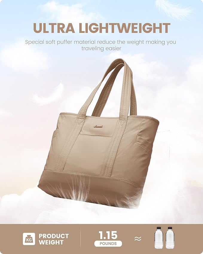 LOVEVOOK Tote Bag for Women,Lightweight Gym Tote Bag with Zipper,Work Tote with Laptop Pocket,Nurse Dance Yoga Bag for Travel