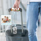HJX Personalized Luggage Handle Wrap for Suitcase Custom Photo Handle Cover for Luggage Bag with Luggage Tag Travel Accessories (01-Photo)