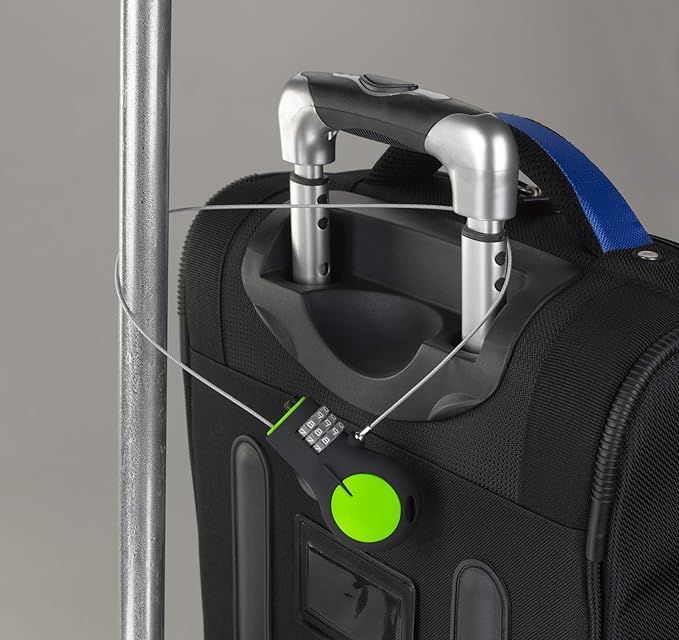 Lewis N. Clark Cable Luggage Lock | TSA Approved | Travel Or Bike Lock | Set Your Own Combination | 30-inch Retractable Steel Cable