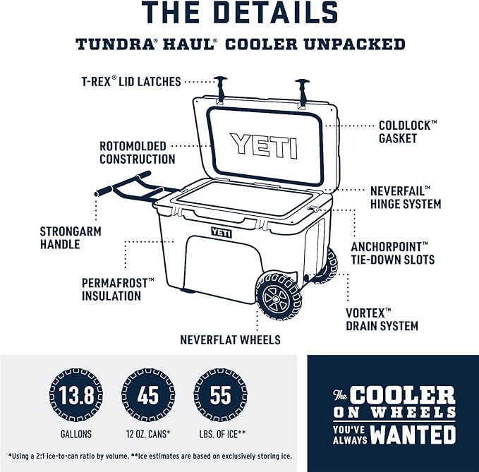 YETI Tundra Haul Portable Wheeled Cooler