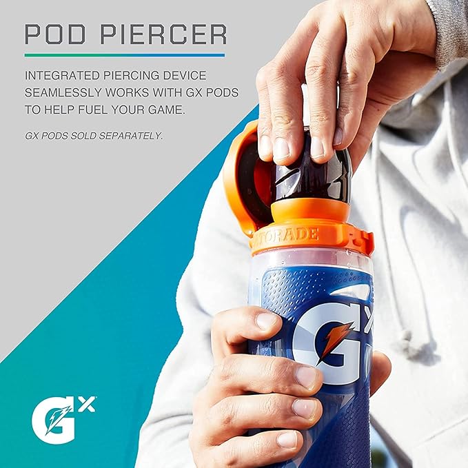 Gatorade Gx,Marble White,30 Oz,(Pack of 6)