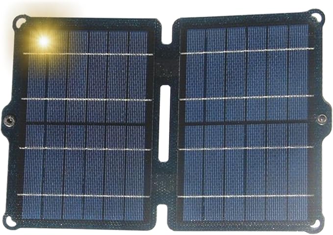 Folding Solar Charger – 40W 18V ETFE Panel, Portable Outdoor Phone Power Bank | Lightweight Compact Design, Efficient Solar Energy Collection for Camping Hiking Travel