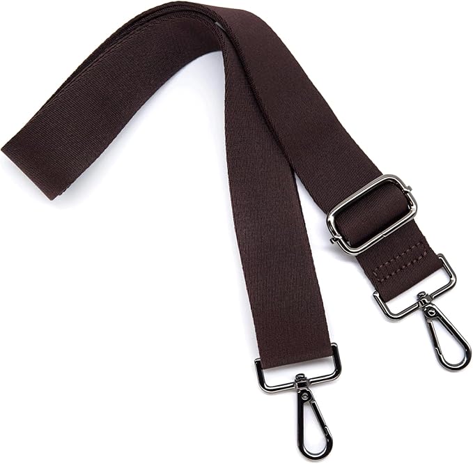 S&loyoe Thickened Solid Color Purse Straps Replacement Crossbody Bag Strap Adjustable Wide Guitar Straps for Handbags 1.5inch