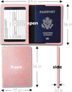 Passport Wallet & Cover Combo - Holds Passport, Vaccine Card & More