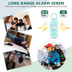 Personal Safety Alarm for Women Girls, 130dB Loud Siren with Key Chain, SOS Strobe Light, Flashlight, Double Speakers Help Kids/Elders/ Students Emergency Call, Gift for Self Defense Device