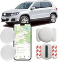 Mini GPS Tracker for Vehicles,Real Time Car GPS Tracker Work with Apple Find My(iOS Only),No Monthly Fee Mini Hidden Car Tracker with Magnetic Case (White,2PCS)