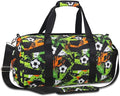 Gym Travel Duffle Bag for Boys - Gymnastics Sports Dance Bag with Shoe Compartment & Wet Pocket Kids Travel Bag Teens Weekender Sleepover Carry On Bag Football