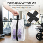 12 Pcs Shoe Bags for Travel, Waterproof Travel Shoe Bag with Zipper & Handle Portable Shoe Storage Bag Portable Boots Organizer for Men Women