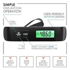 TravelArim Portable Luggage Scale Travel Digital, 110lb/50kg Suitcase Luggage Weight Scale with Hook, Backlight LCD Display with Battery Included