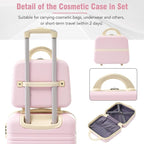 Hardshell Luggage Sets 4Pc with TSA Lock ABS Suitcase Hardshell Luggage Set