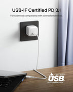 Belkin Compact Wall Charger 45W, USB-C PD Fast Charging, USB-C Cable Included, Apple iPhone 17, 16 Series, Samsung Galaxy S26, S25 Series, Pixel 10, MacBook, iPad, AirPods, & More - White (2-Pack)