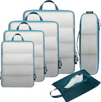 BAGAIL 6 Set Ultralight Compression Packing Cubes Packing Organizer for Travel Accessories Luggage Suitcase Backpack