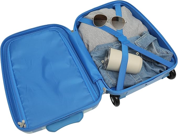 Bioworld Lanky Box Favorite Characters Kids' 16.5" Hard-Side Carry-On Luggage for Toddler