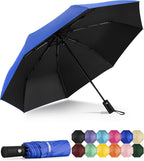 Yoobure Windproof Travel Umbrella - Automatic Umbrellas for Rain, Compact Folding Umbrella with UV Protection, Lightweight Portable Design for Backpack/Walking/Car, Sun & Storm Ready