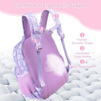 RHCPFOVR Kids Backpack for Girls - Girls Backpack 3-8 Ages Flower for Kids 15 Inch School Bookbag for Kindergarten Elementary School Bookbag for Girl 1st 2nd Grade