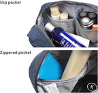 Travel Toiletry Bag 8L, Large Packing Cube with Waterproof TPU Wet/Dry Compartment