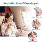 3 Pack Airplane Foot Hammock Travel Footrest, Leg Sling for Travel Adjustable Foot Swing Portable Airplane Office Leg Rest Comfortably Essentials Gifts