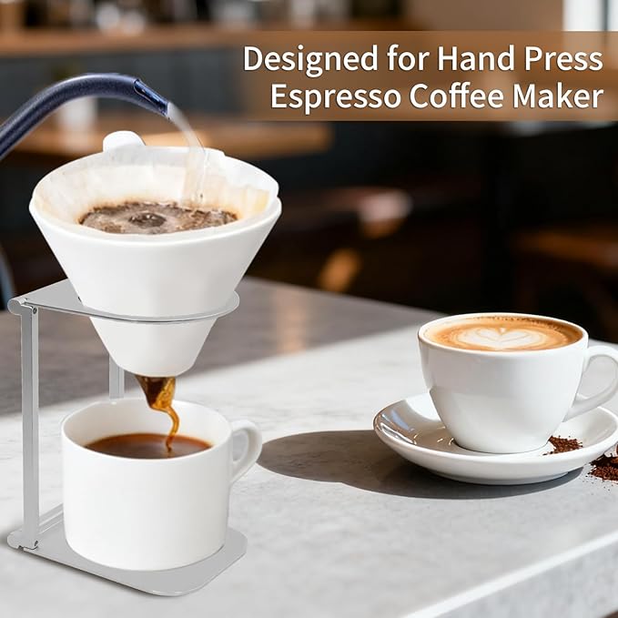 Zayin Coffee Maker Stand, Portable & Foldable Espresso Machine Stand, Office coffee stand with base, Suitable for Office Home and Camping