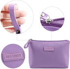Cosmetic Bags for Women Small Makeup Bag for Purse Pu Leather Makeup Pouch Travel Makeup Bag with Zipper Make Up Bag for Travelling