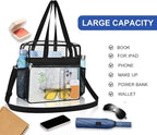 USPECLARE Clear Bag for Stadium Events,Transparent Bag for Work Sports Games Concerts Travel Gym