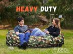 WEKAPO Inflatable Couch Air Lounger Chair - Camping & Beach Accessories, Portable Blow up Sofa for Hiking, Lawn, Indoor/Outdoor Movies & Music Festivals. Lightweight and Easy to Set Up Air Hammock