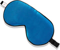 ZIMASILK 100% Natural Silk Sleep Mask Blindfold,Adjustable Super-Smooth Soft Eye Mask for Sleep with Bag (Methyl Blue)