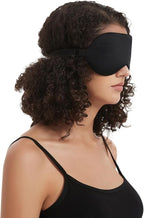 Alaska Bear Sleep Mask Silk Eye Cover with Shaped Padding for Pressure-Free Sleeping, Foam Insert, Upgrade Contour Over Conventional Flat Satin Eye Masks, Machine Washable