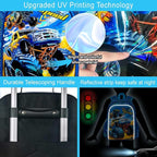 KLFVB Kids Luggage for Boys Girls, Cute Rolling Wheels Suitcase for Toddler, Children Travel Carry on Suitcase
