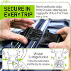 Untethered Luggage Straps | TSA-Approved Suitcase Belts with Heavy-Duty Buckles. Secure Adjustable Travel Accessories for Checked Bags. 4-Pack