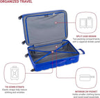 SwissGear 7366 Signature Hardside Expandable Luggage with Spinner Wheels, TSA Lock, Cobalt, Checked-Large 27-Inch