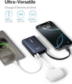 Baseus 0.3" Ultra Slim 5000mAh MagSafe Portable Charger & 45W Power Bank Built-in USB C Cable