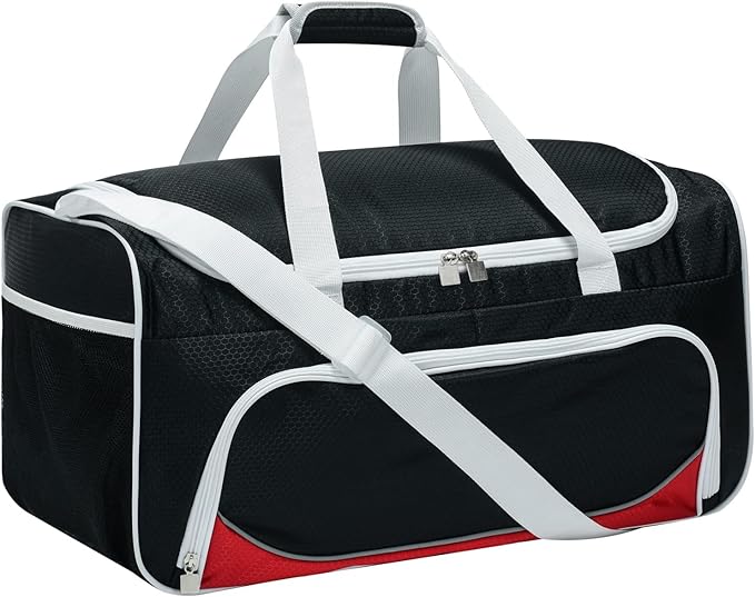Uarition Gym Duffle Bag for Men - 55L Black Large Duffel Bags for Sports, Workout, Traveling, Durable Heavy Duty Duffel Gear Bag