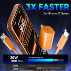 Phone 17 16 15 Pro Charger Fast Charging, 20W USB C Fast Charger Block with 10FT Long Type C Chargers Fast Charging Cable Cord for Phone 17/17 Pro/17 Pro Max/Air/16 Pro Max/16 Pro/15Pro-Cosmic Orange